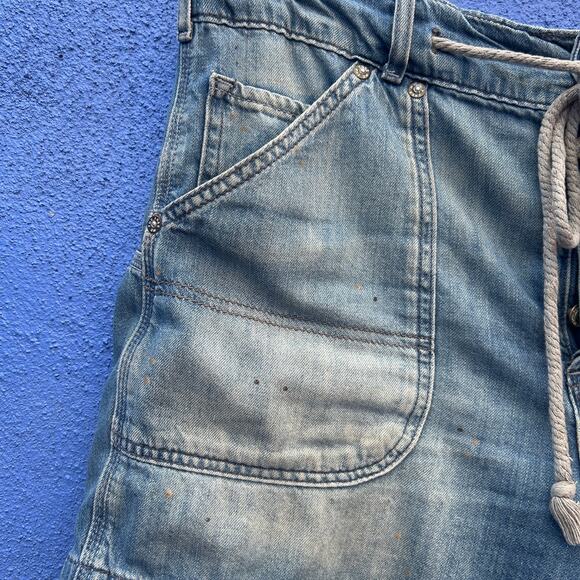 we the free distressed denim short - Picture 2 of 5